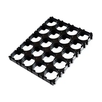 

100pcs 4x5 18650 Battery Cell Spacer Black Radiating Shell Plastic 18650 Battery Cell Bracket For 20x 18650 Batteries