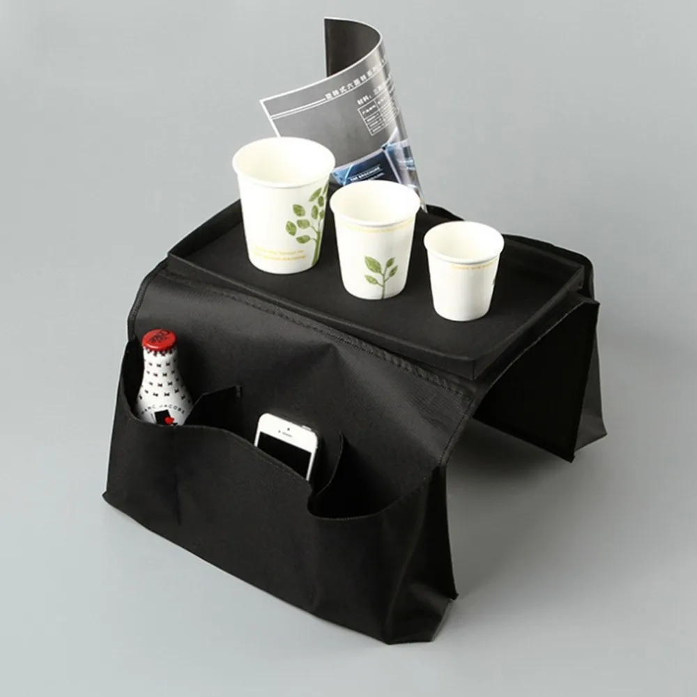 

Sofa Organiser 6 Pockets Storage Couch Armrest Tray Remote Gadgets Holder