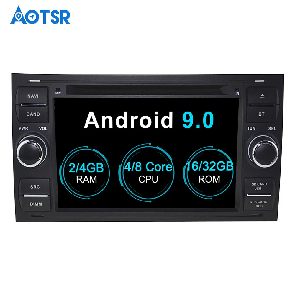Clearance Android 9.0 8 core Car DVD player GPS Navigation For FORD FOCUS C-MAX FIESTA FUSION GALAXY TRANSIT KUGA Multimedia system Auto 3