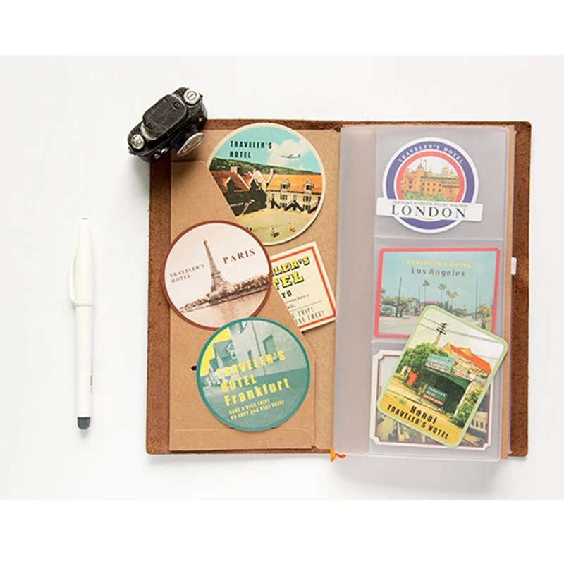 

8pcs/Set Travel Sticker DIY Scrapbooking Label Diary Album Sticker Notebook Planner Sticker Scrapbooking Vintage Sticker