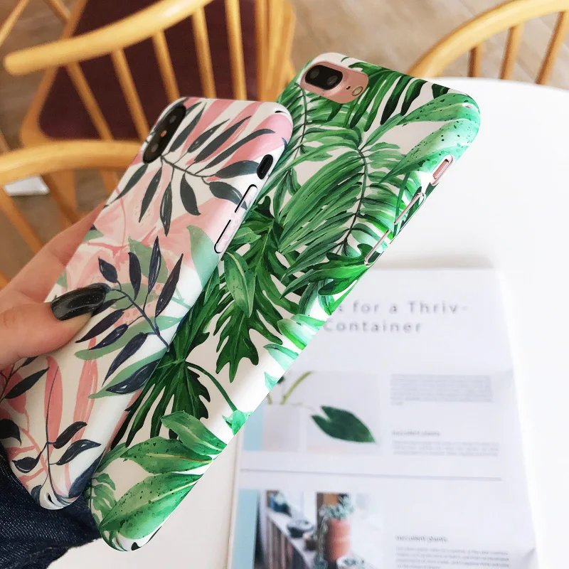 KIPX1070E_3_JONSNOW Marble Pattern Phone Case for iPhone XR XS Max 6 6S 7 8 Plus Case Fashion Flowers All-inclusive PC Hard Back Cover Capa Coque