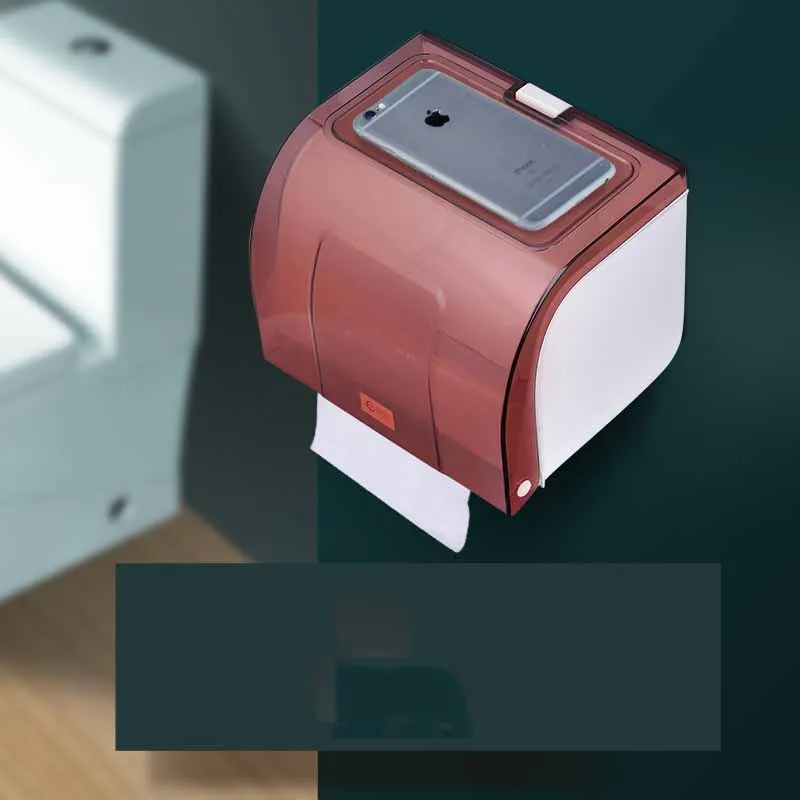 Туалетный лоток туба для бумажных полотенец Водонепроницаемая коробка для салфеток для туалета всасывание от пробивки бумажной трубки держатель бумаги