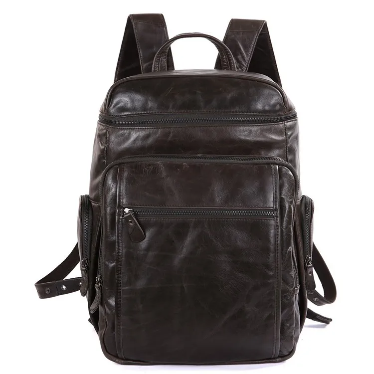 JMD Excellent Genuine Leather Grey Travel Backpacks Huge 5Pcs/Lot # 7202J-in Backpacks from ...