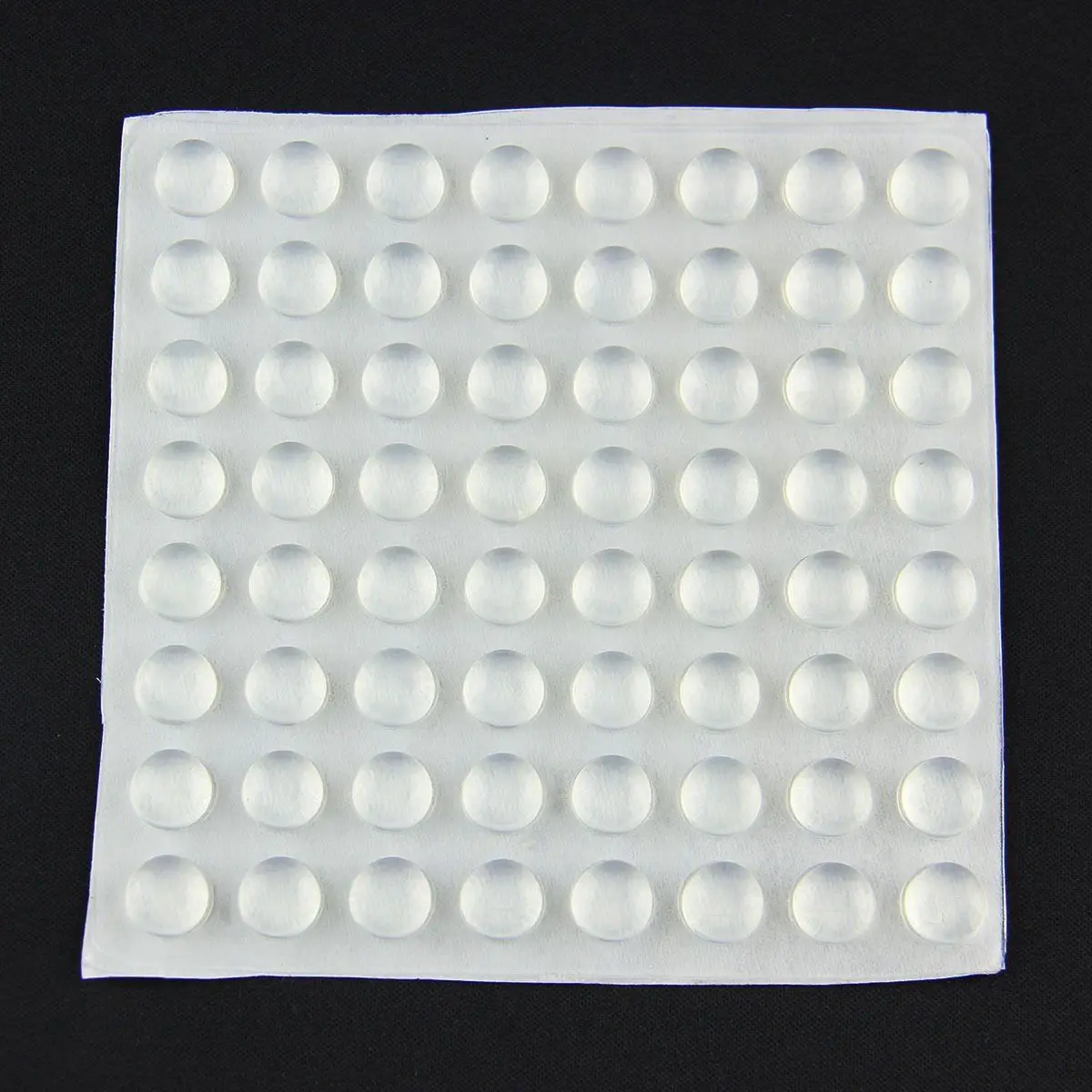100Pcs Silikon Gummi Füße Bumpons klar Runde selbstklebende Anti-Rutsch-Kreis 