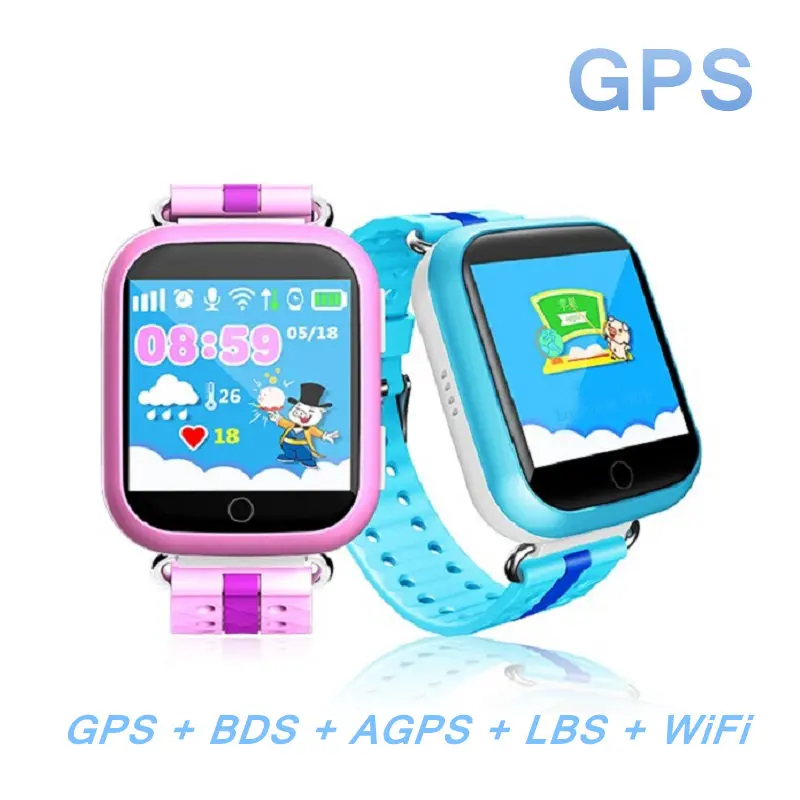 GPS smart watch Q750 Q100 baby watch 1.54inch touch screen with Wifi SOS Call Location Device Tracker for Kid Safe PKQ60 Q80 Q90