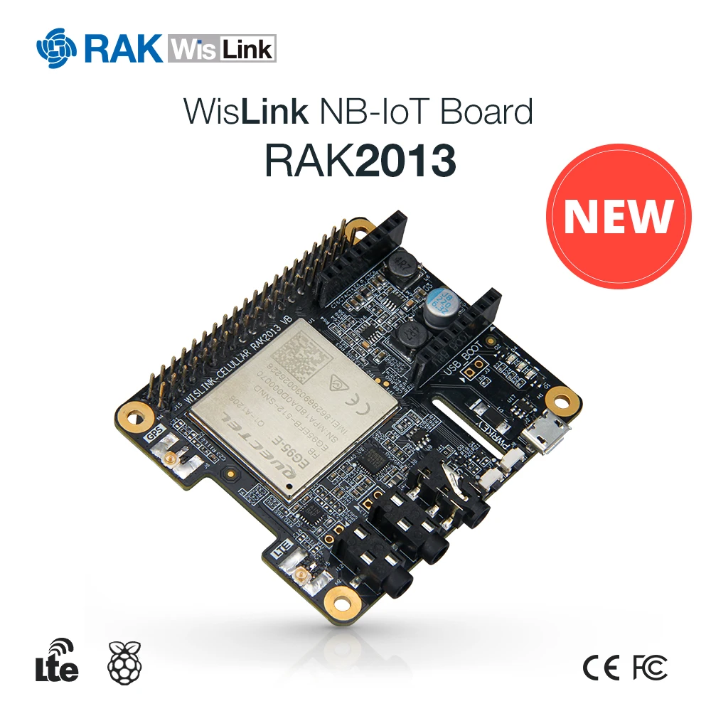 WisLink nb-iot Сотовая связь Связь модуль Raspberry Pi-шляпа издание CAT-M/CAT4 Поддержка VoLTE с LTE gps антенна RAK2013