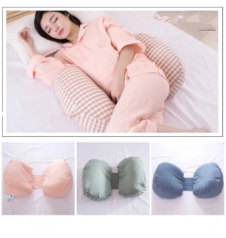 1pc New Pregnant Pillow For Side Sleepers Maternity Nursing Pregnancy Pillow Women Cotton