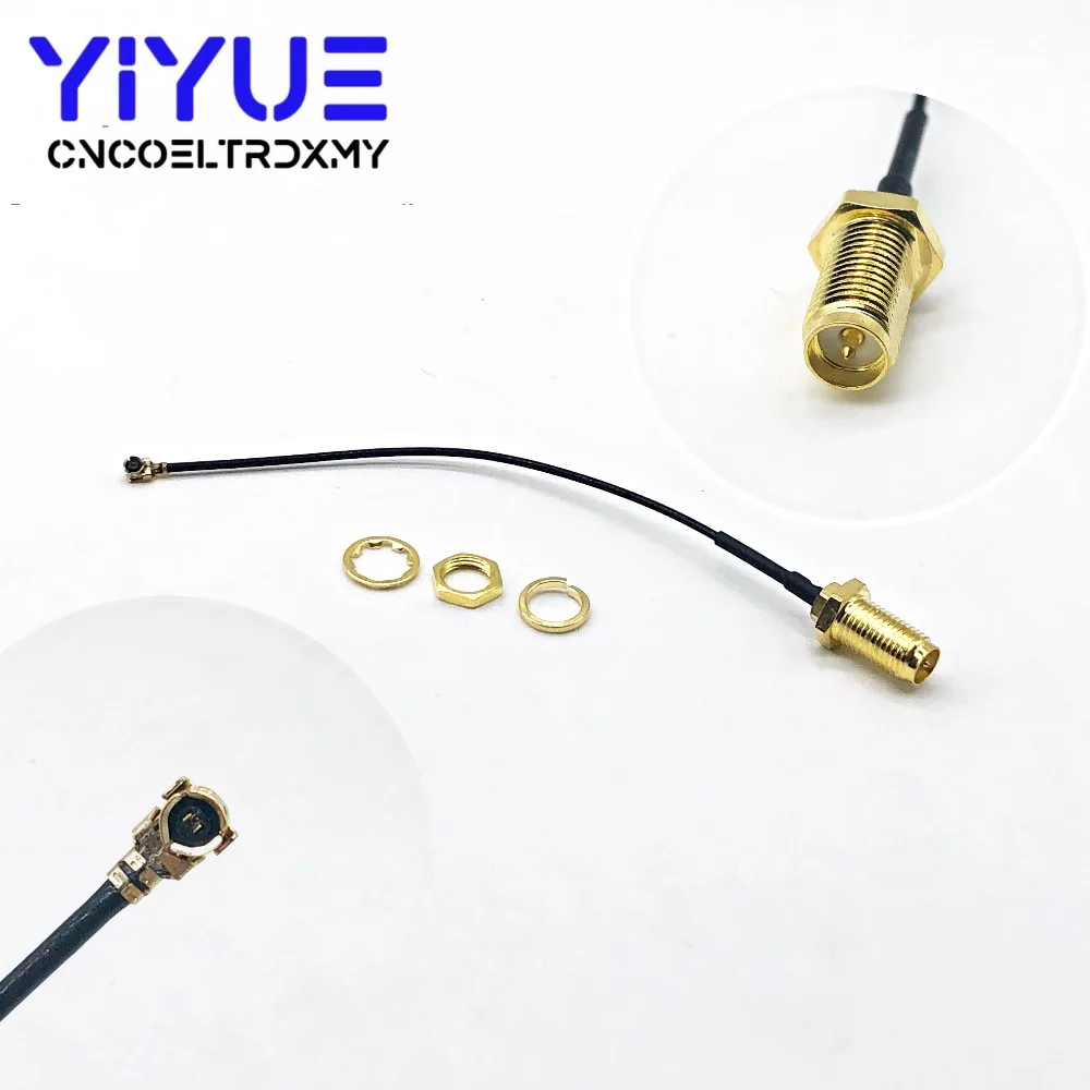 

1 pcs for PCI Wifi Card U.FL IPX to RP-SMA female (male pin) RF Pigtail Cable Jumper 10CM