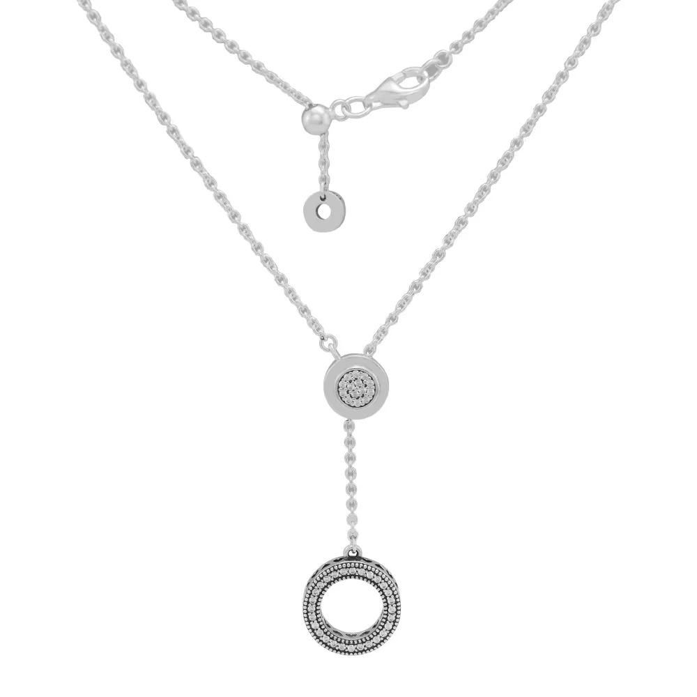 Ожерелье s подлинное серебро 925 пробы, фирменные модные подвески, ожерелье для женщин, совместимое с европейскими ювелирными изделиями