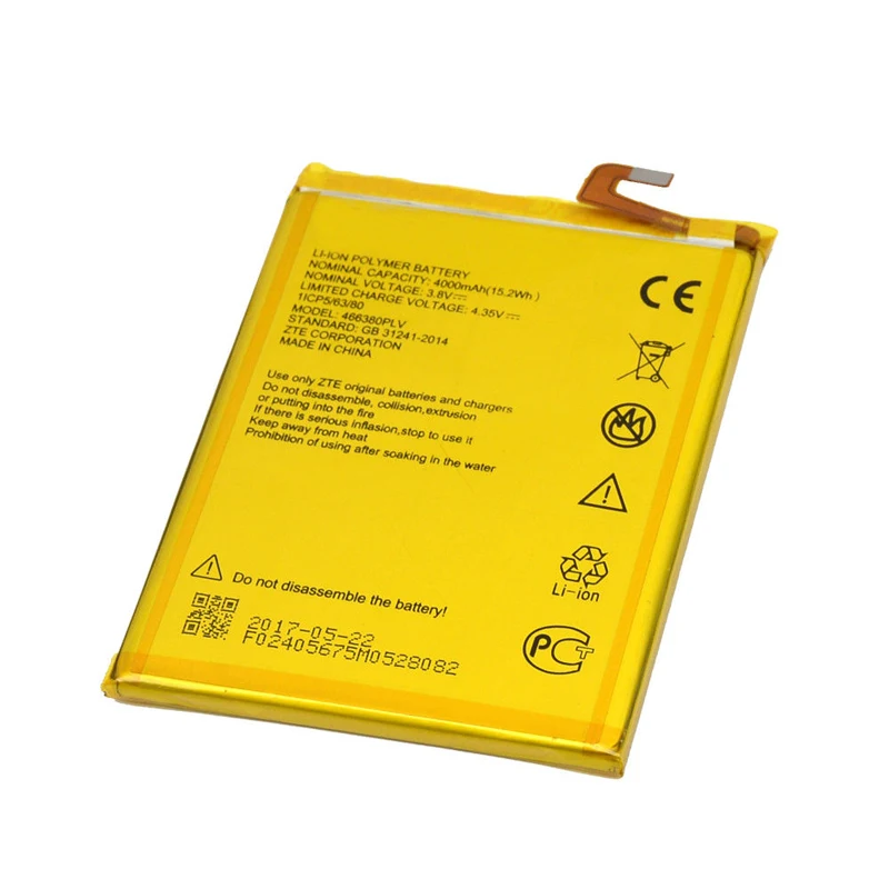 Оригинальный аккумулятор для телефона 466380PLV ZTE Blade A610 A610C A610T BA610C BA610T 4000 мАч +
