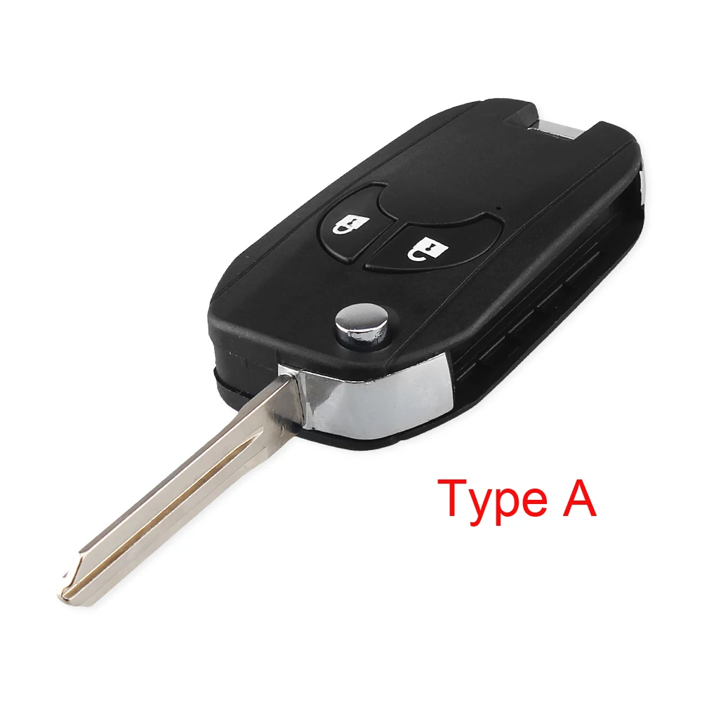 KEYYOU изменение откидная оболочка ключа дистанционного управления для Nissan Sylphy Cube Juke космического аппарата изгой, Micra Qashqai Altima Sentra Versa 2/3/4 кнопки - Количество кнопок: Type A