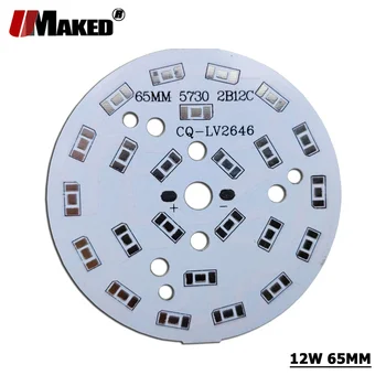 

9W 12W LED PCB Without SMD570 Installed Aluminun Lamp Plate 3/5/7/9/12/15/18/24/30/36W Light Panel for LED blub Downlight DIY