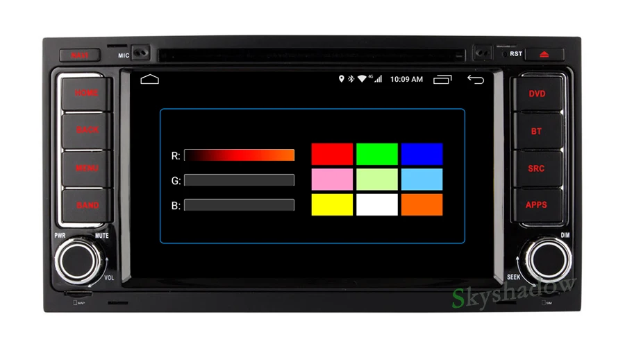 Perfect C500 Android 6.0 2GB RAM Car DVD Player Wifi Bluetooth Radio GPS Navi Headunit For VW TOUAREG T5 MULTIVAN Transporter 4G SIM LTE 12