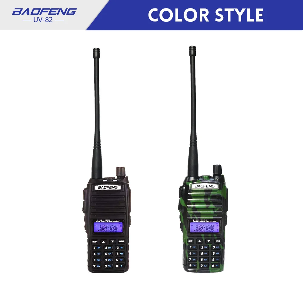 Baofeng UV-82 двухканальные рации 10 км двухстороннее радио Dual Band FM трансивер