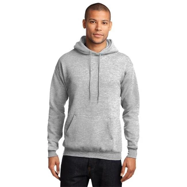 Port & Company PC78H Core Fleece Pullover Hooded Sweatshirt Jacket Ash - Small