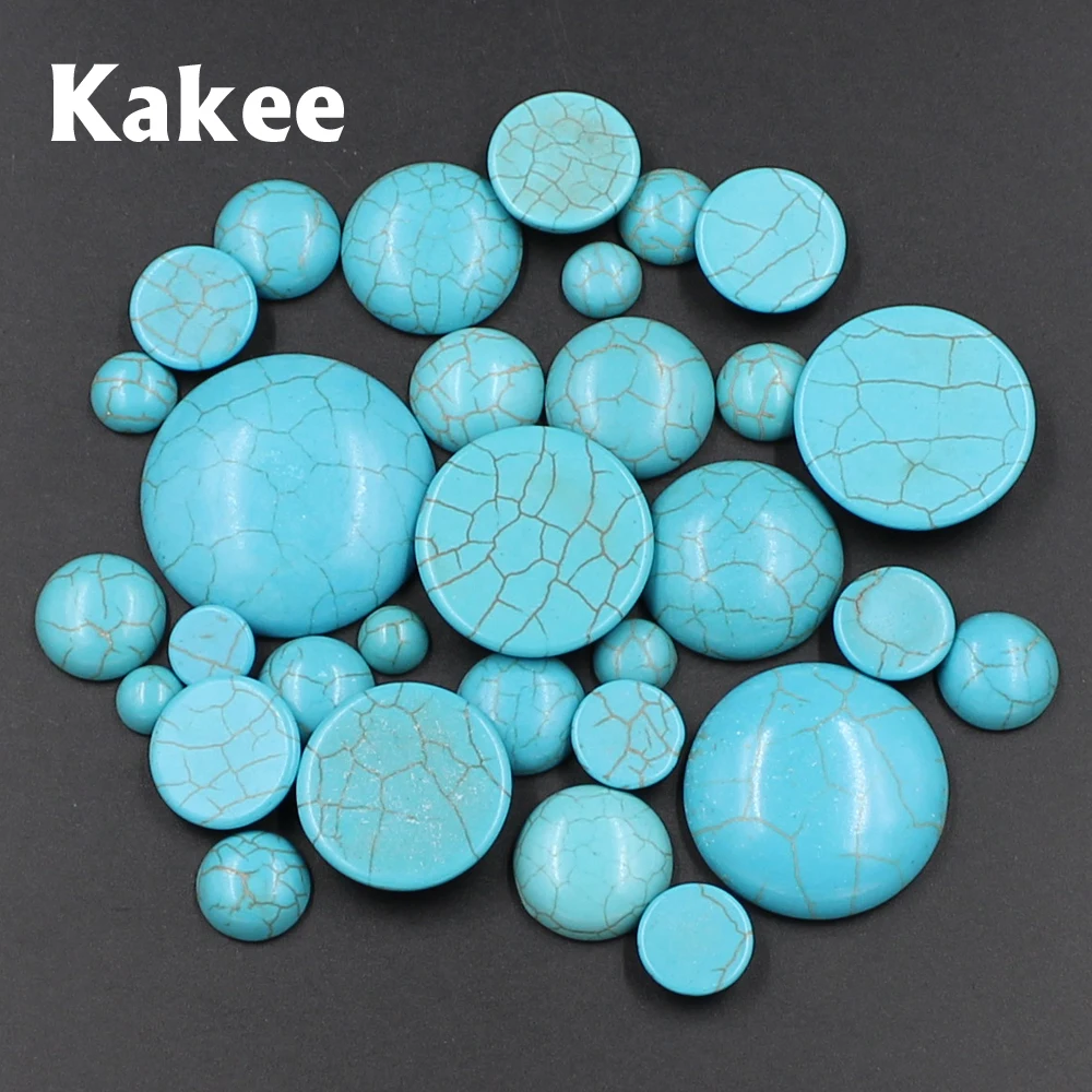 Кабошоны Kakee 4 30 мм из натурального полудрагоценного камня с плоской обратной