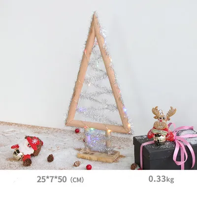 Освещение, Рождественская елка, твердый деревянный Рабочий стол, гостиничная витрина, мягкое украшенное рождественским орнаментом, деревянные звезды, праздничные украшения - Цвет: Deep Sapphire