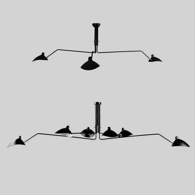 Industrial Vintage Black Retro Loft  Wall Lamps French Designer Rotating Sconce Wall Lights For Home Interior Decor CE UL (10)