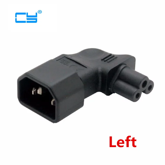 IEC 320 90 градусов 3 полюсная Штекерная розетка C14 для штепсельной вилки Cloverleaf Micky C5