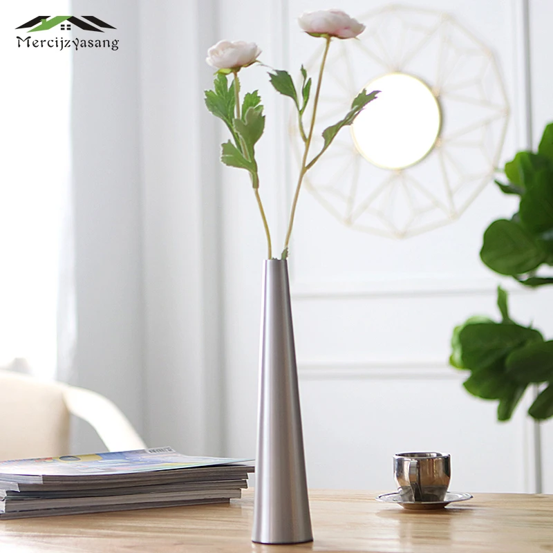 

Flowers Vases Table Centerpiece Vase Metal Silver/Gold Tabletop Flower Holder for Home/Wedding Decoration Best Gifts G023
