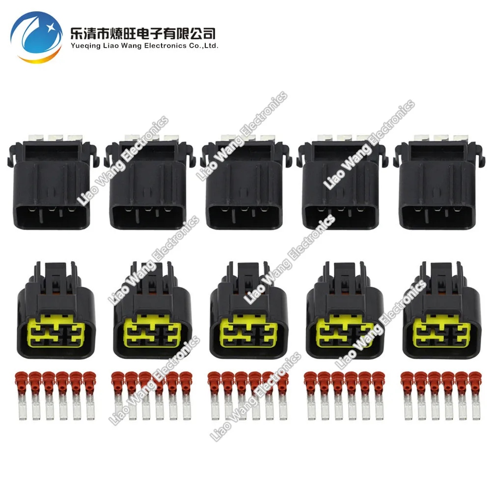 

5 Sets 6 Pin plastic parts car connector motorcycle connector with terminal plug DJ70620-2.3-11 / 21 6P