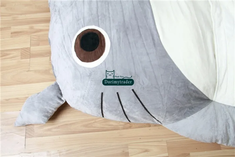 Dorimytrader 200cm X 160cm Huge Soft Plush  Cartoon Anime Totoro Bed Tatami Mattess Sofa Kids Play and Sleeping Carpet Present DY6327(39)