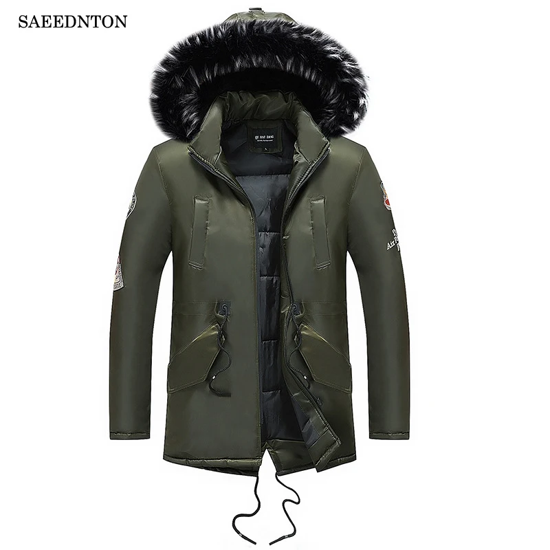 Mens Down Warm Winter Coat 2018 New Male Casual Jacket Large Size XXXL Full Sleeve Thicken Warm White Duck Down Hooded Coats