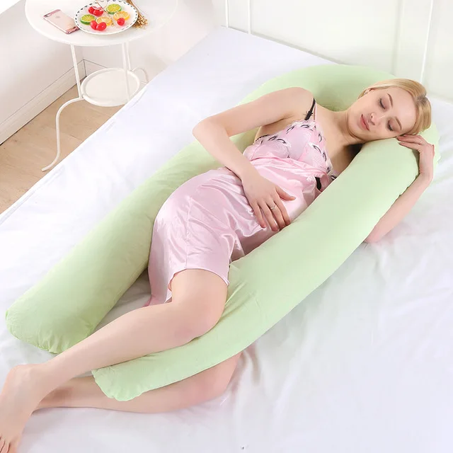 Подушка для сна для беременных с хлопковой наволочкой для женского тела u-образные подушки для беременных боковые спальные принадлежности