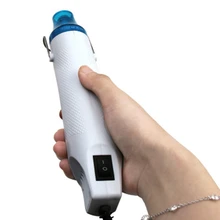 DIY инструмент Тепловая пушка 1 шт. 220 В DIY с помощью теплового пистолета Электрический силовой инструмент горячий воздух 300 Вт Температурный пистолет с опорное место термоусадочная