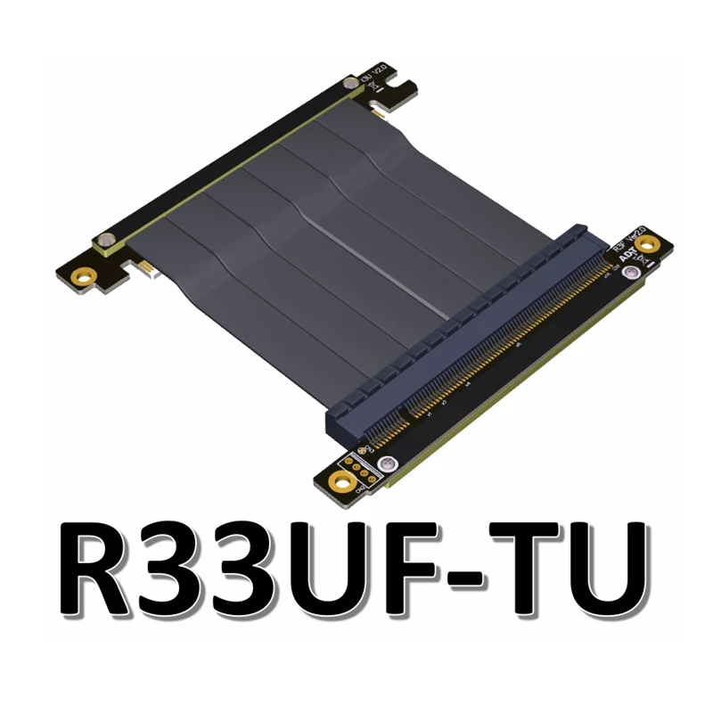 Кабель адаптер PCIe x16 видеокарта с углом 90 градусов для материнской платы ITX мини