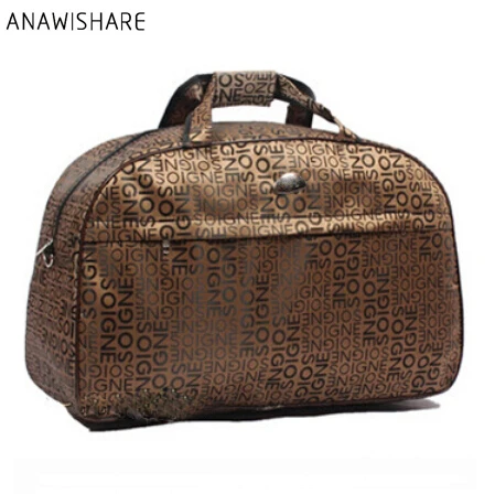 ANAWISHARE women travel bags large capacity men luggage travel duffle bags waterproof nylon for trips handbags