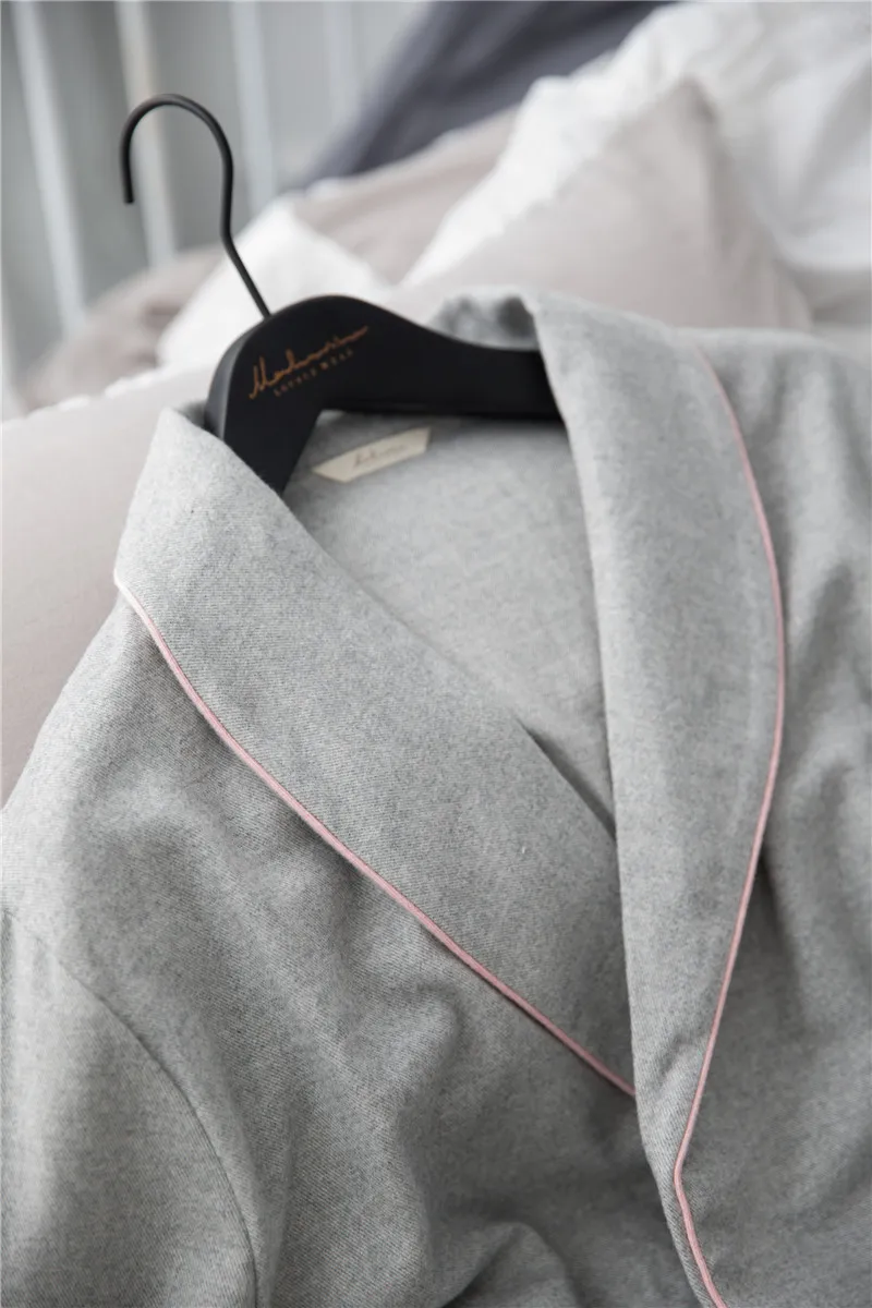 Отель, который предоставляет высокое качество габардин ночная рубашка пара Халаты 3 вида цветов весенние однотонные пижамы Для женщин