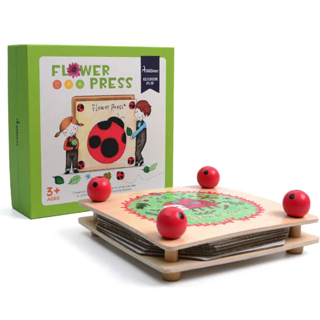 US $29.89 Children's Handmade Gifts Board Game Explore Nature DIY Plant Specimen Embossed Specimen Clip Educa