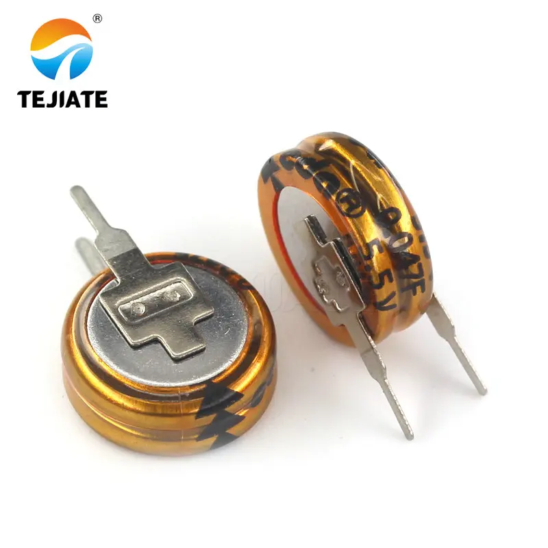 2PCS Super Farah Capacitor 5.5V 0.1/0.33/0.47/1.5/1.0/4.0/5.0/F V Double Layer Capacitor