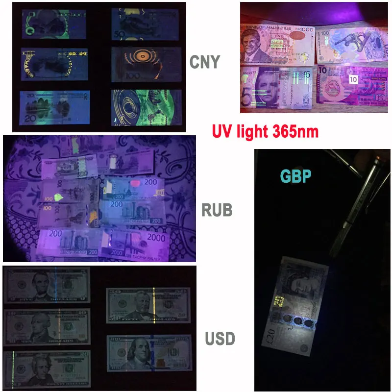 TMWT мини брелок-фонарик 365nm 395nm УФ-кольцо для ключей Torch Light ультрафиолетового карманные деньги детектор