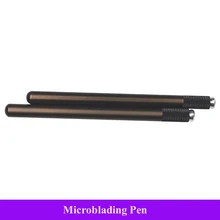 Микроблейдинг бровей ручка из нержавеющей стали коричневый цветной зажим для CF/U игла для микроблейдинга ручной набор для перманенного макияжа бровей пистолет