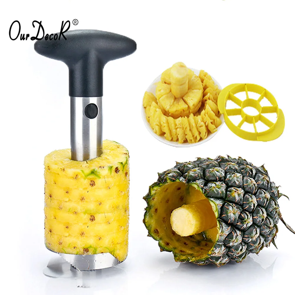 

Upgrade Stainless Steel Pineapple Peeler Fruit Corer Cookie Cutter Kitchen Tools and Cooking Kitchen Accessories Kitchen Knives