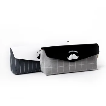 

Korean Cute Stationery Mr Moustache Pen Case Canvas Pen Pencil Bag Student's Stationery School and Office Supplies