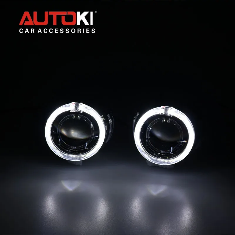 Autoki-2-5-inch-Bi-xenon-Projector-Lens-Projector-Shroud-Super-Bright-LED-Light-Guide-Angel (2)