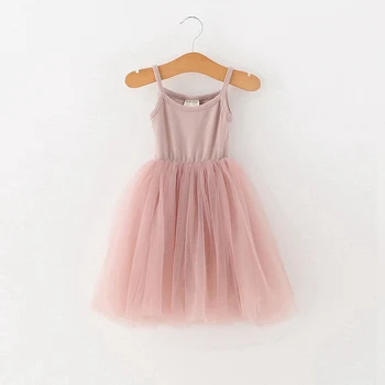 

4 Colors girls summer dress casual style baby girls clothes children dresses girls 2019 cotton a-line birthday princess dress