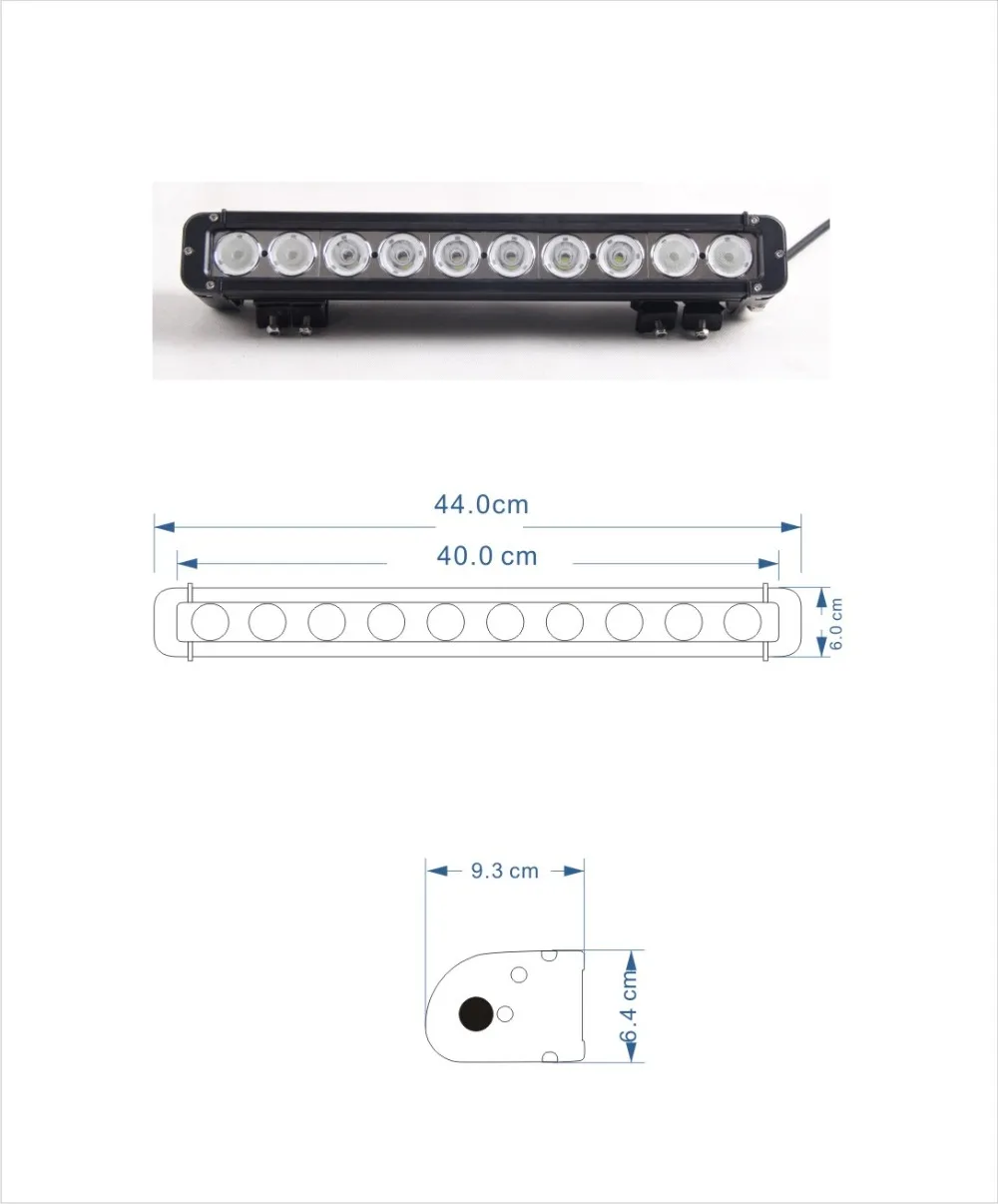 Barra de Luz Marloo 180w 240w 260w Offroad Led Trabalho Light Bar 13 17 20 27 30 40 42 Polegada 4x4 4wd 12 Carro v 80w 100w 120w 160w 3 Barra de luz/Luz de trabalho