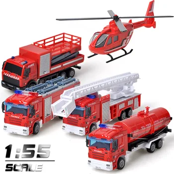 

New Children Playmate Toy Fire Truck Alloy Excavator Bulldozer Model Toy Pull Back Power Car Toy Gift for Kids Dropshipping 015