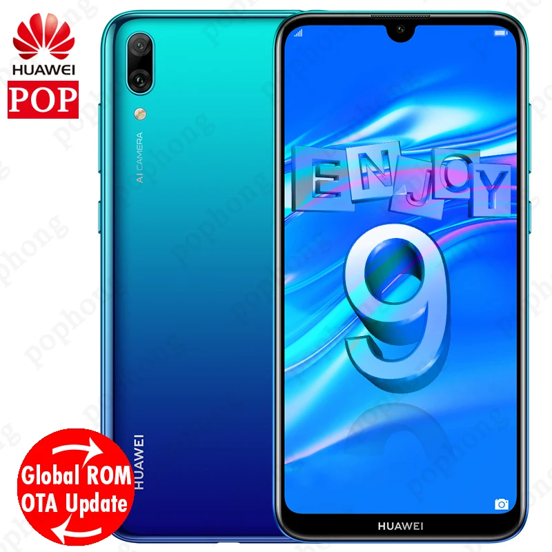 Мобильный телефон huawei Enjoy 9 с глобальной прошивкой, 6,26 дюймов, Android 8,1, восьмиядерный смартфон huawei Y7 Pro, 4000 мАч, двойная карта, двойная подставка