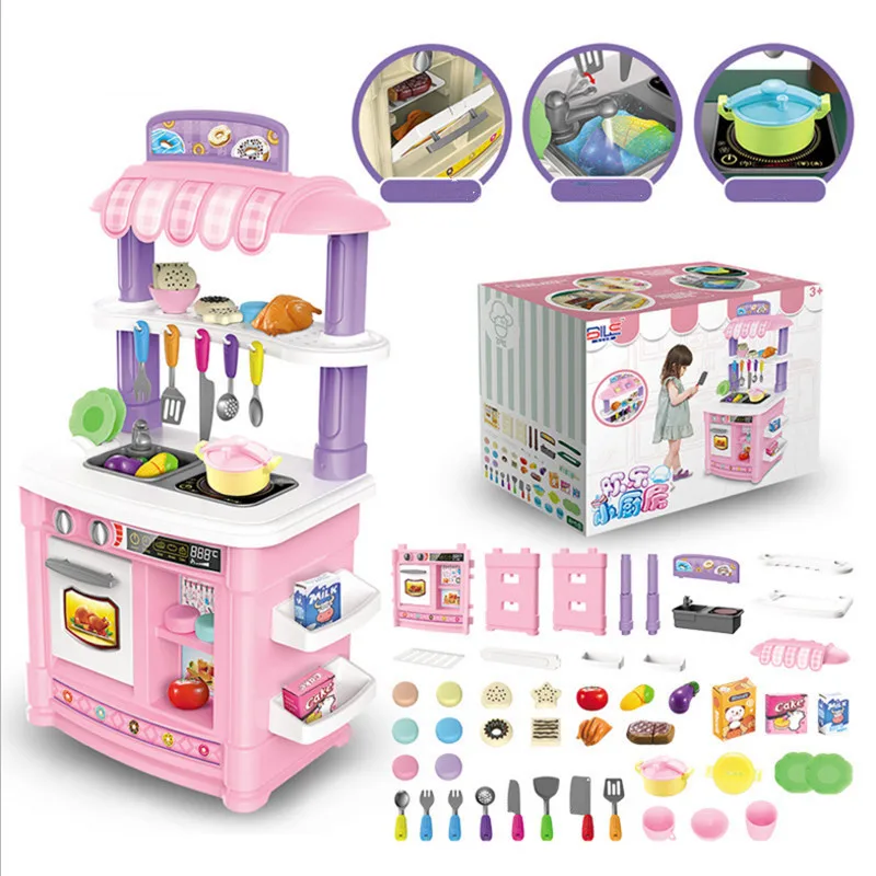 

Kids Simulation Kitchen Set Toys with Mini Kitchen Goods Role-playing Games Toy Kitchen Girls Toys Play Kitchen Intimate Toys