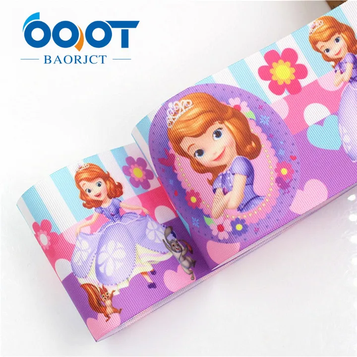 G-18829-1042 OOOT BAORJCT G-18829-1042, 75 мм, 10 ярдов мультфильм ленты термотрансферный Печатный корсаж Свадебные аксессуары DIY ручной работы - Цвет: G-18829-1042