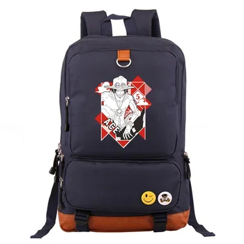 

Fashion ONE PIECE Anime Backpack mochilas school Backpack Laptop Backpack for men and women