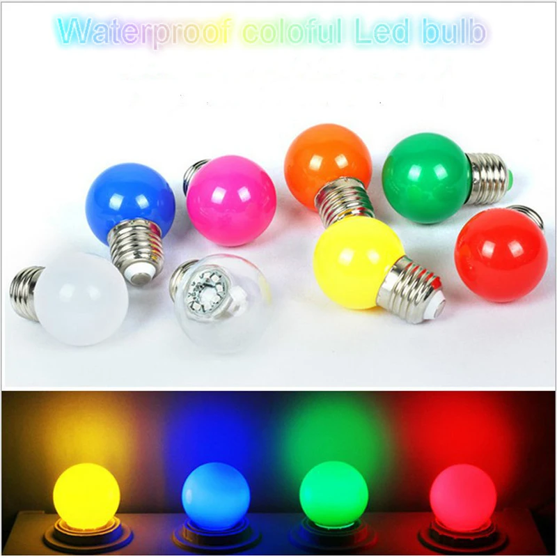 10PC 3W E27 LED RGB LED Light Bulb Stage lamps 85-265V Colorful Changing Lights Decorative Bulb Home Energy Saving Lamp Lighting