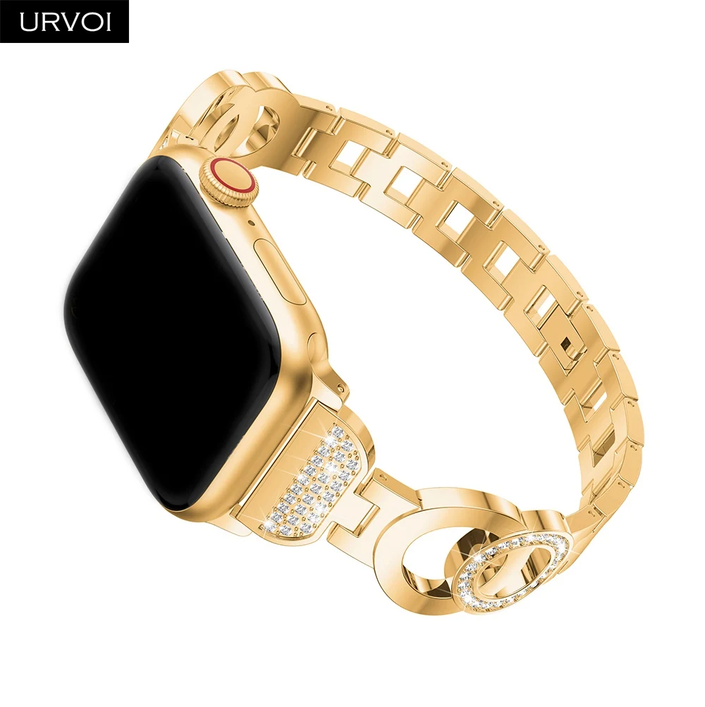 Ремешок URVOI для Apple Watch series 4 3 2 1 ремешок браслета iWatch girl модные двойные круги
