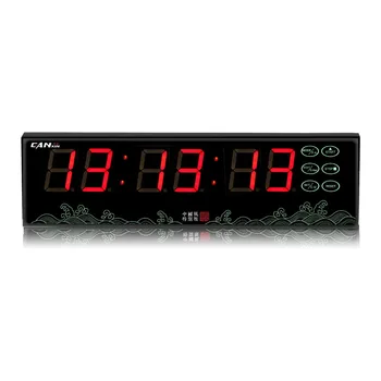 

[GANXIN] battery powered led digital alarm clock stopwatch segment display wall clock