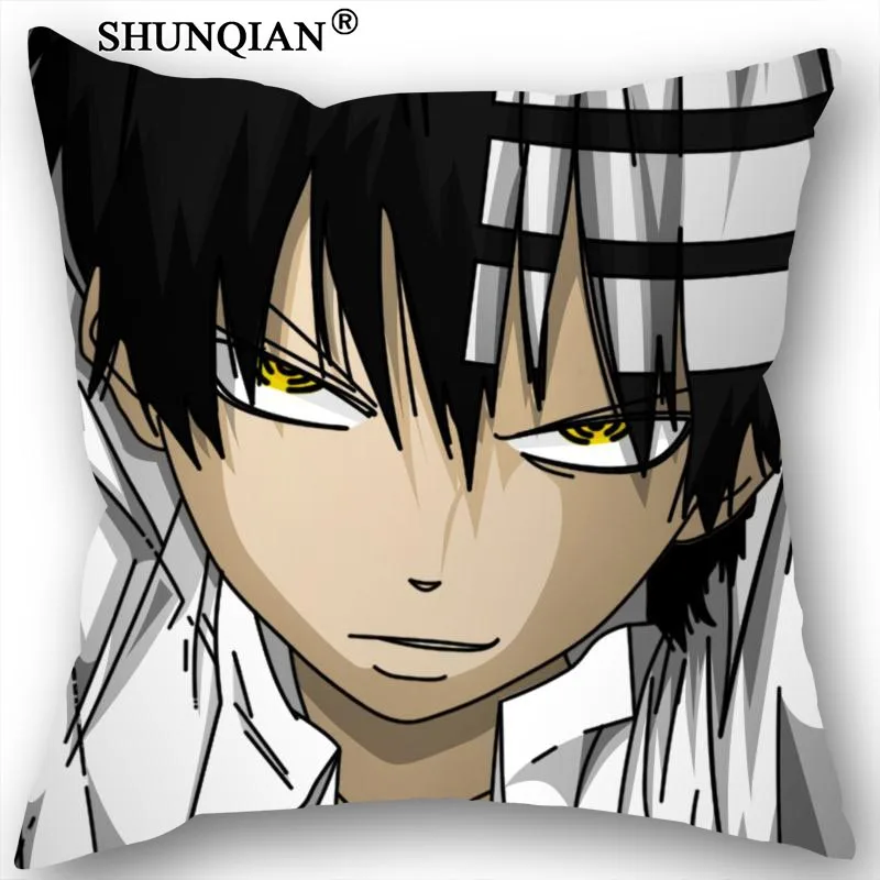 

New Arrival Soul Eater Anime Pillowcase Wedding Decorative Pillow Case Customize Gift For Pillow Cover 18-315